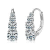 Meteor Earrings Moissanite 925 Silver Drop Shape Electroplated Women's Light Luxury Niche Allmatch