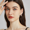 Meteor Earrings Moissanite 925 Silver Drop Shape Electroplated Women's Light Luxury Niche Allmatch