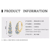 Meteor Earrings Moissanite 925 Silver Drop Shape Electroplated Women's Light Luxury Niche Allmatch