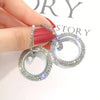 Micro-Inlaid Diamond Fashion Earrings