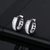 Micro Inlaid Rectangular Zircon Earrings Environmental Protection Copper Geometric Simple Fashion Ear Jewelry For Women