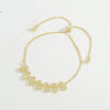 Micro Inlaid Zircon Pull Bracelet For Women Copper Real Gold Plated Geometric Style Electroplated