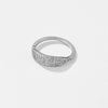 Microinlaid Zircon Copper Ring With Geometric Design And Electroplating Treatment Fashionable Simple Allmatch Highend Niche Light Luxury Stacked Ring For Women