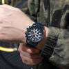 Military Style Men's Quartz Watch With Alloy Case Nylon Strap And Round Dial