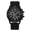 Military Style Men's Quartz Watch With Alloy Case Nylon Strap And Round Dial