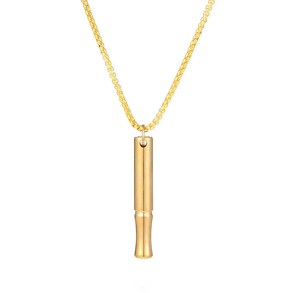 Mindfulness Decompression Jewelry Stainless Steel Titanium Steel Geometric Electroplated Unisex Necklace