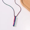 Mindfulness Decompression Jewelry Stainless Steel Titanium Steel Geometric Electroplated Unisex Necklace