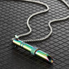 Mindfulness Decompression Jewelry Stainless Steel Titanium Steel Geometric Electroplated Unisex Necklace