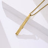 Mindfulness Decompression Jewelry Stainless Steel Titanium Steel Geometric Electroplated Unisex Necklace