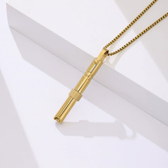 Mindfulness Decompression Jewelry Stainless Steel Titanium Steel Geometric Electroplated Unisex Necklace