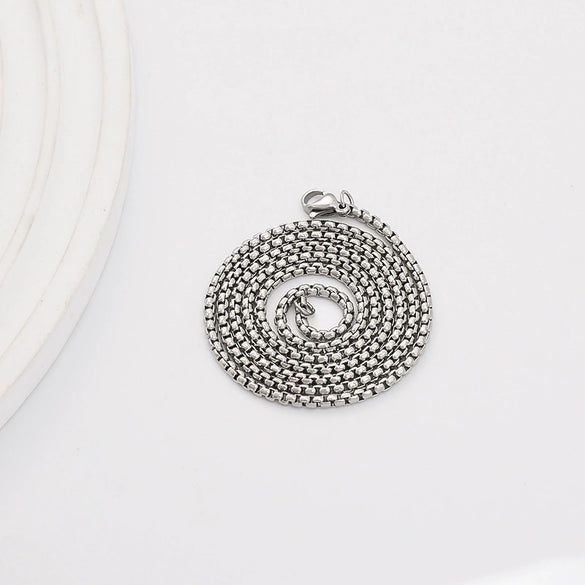 Mindfulness Decompression Jewelry Stainless Steel Titanium Steel Geometric Electroplated Unisex Necklace