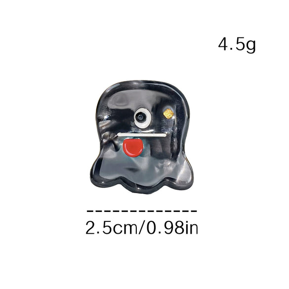 Mini Acetic Acid Handmade Cute Cartoon Ghost Horse Hair Clips For Women