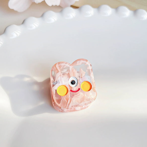 Mini Acetic Acid Handmade Cute Cartoon Ghost Horse Hair Clips For Women