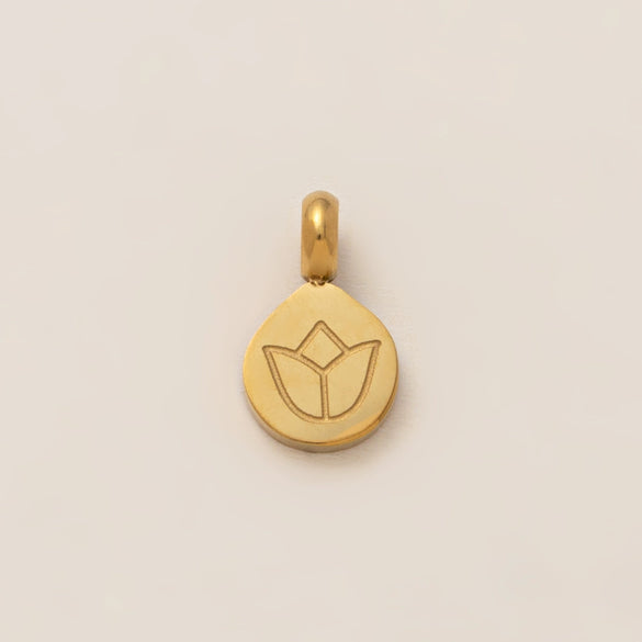 Mini Elephant Lotus Heart Sun And Moon Pendant Necklace Stainless Steel Electroplating Unisex