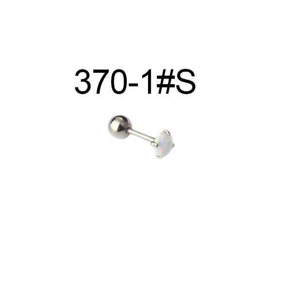 Mini Gem Piercing Earrings Stainless Steel Geometric Goldplated Electroplating For Women