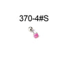 Mini Gem Piercing Earrings Stainless Steel Geometric Goldplated Electroplating For Women