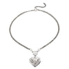 Mini Heart Shape Copper Retro Jewelry Necklace With Electroplating