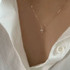 Mini Key Pendant Necklace 925 Sterling Silver Ochain For Women Electroplated 14K Gold With Diamond Design