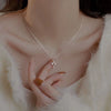 Mini Key Pendant Necklace 925 Sterling Silver Ochain For Women Electroplated 14K Gold With Diamond Design