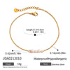 Minimalism Geometric Titanium Steel And 18K Freshwater Pearl Women's Anklet