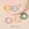 Minimalist Acrylic Geometric Ring Set Candy Color Simple Fashion Rings For Women And Unisex Wear