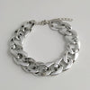 Minimalist Alloy Geometric Thick Chain Bracelet For Women Electroplated Fashion Jewelry Wholesale