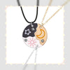 Minimalist Alloy Patchwork Necklace With Sun Moon Cloud And Star Geometric Pendant Electroplated Regular Chain For Best Friends