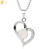 Minimalist Amethyst Crystal Heart Pendant Necklace With Silver Plated Alloy Ball Chain Rhinestone Accent For Couples