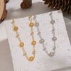 Minimalist Casual Constellation Stainless Steel Real Gold Plated Handmade Bracelet For Women