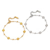 Minimalist Casual Constellation Stainless Steel Real Gold Plated Handmade Bracelet For Women