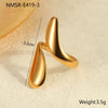 Minimalist Cold Style Stainless Steel Geometric Ring With Electroplating For Women