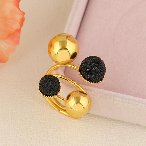 Minimalist Copper Electroplated Women’s Ring Jewelry Wholesale Small Gift Fashion Accessory