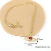 Minimalist Copper Heart Pendant Necklace With Zircon Inlay And Water Wave Chain Electroplated Fashion Jewelry For Women