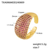 Minimalist Copper Love Pendant 316L Stainless Steel Necklace With Zirconium Plated 18K Gold And Electroplating Process