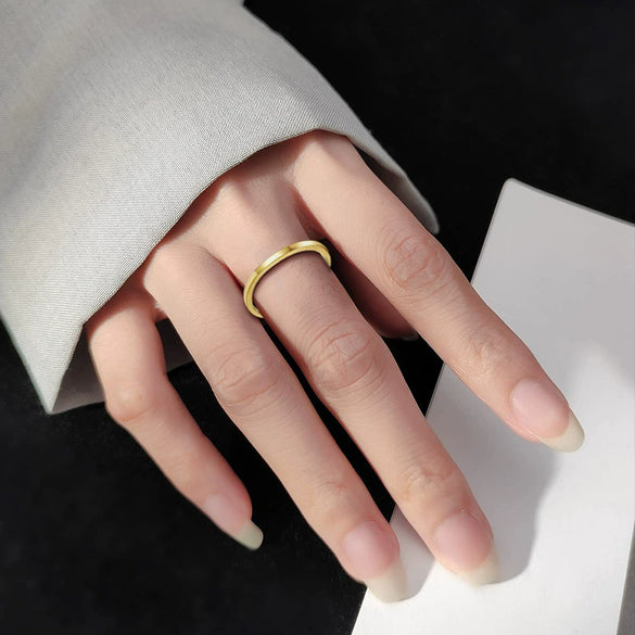 Minimalist Copper Open Ring Set With Leaf Arrow And Wave Geometric U Shaped Design Electroplated Jewelry For Women