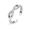 Minimalist Copper Open Ring Set With Leaf Arrow And Wave Geometric U Shaped Design Electroplated Jewelry For Women