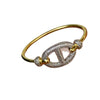 Minimalist Copper Pig Nose Ring Bracelet For Women Electroplated Light Luxury Niche Fashion