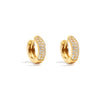 Minimalist Copper Plated With Real Gold Geometric Inlaid Zircon Women's Earrings