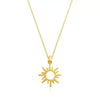 Minimalist Copper Sun And Moon Pendant Choker Necklace With Geometric Design Electroplated Fashion Jewelry For Women