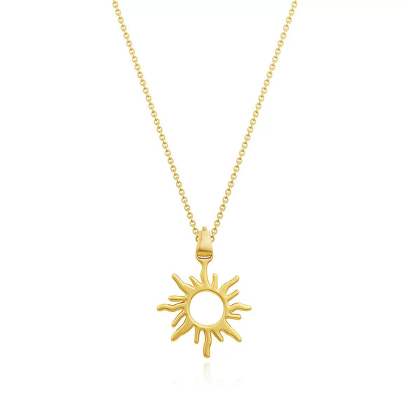 Minimalist Copper Sun And Moon Pendant Choker Necklace With Geometric Design Electroplated Fashion Jewelry For Women