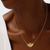 Minimalist Copper Sun And Moon Pendant Choker Necklace With Geometric Design Electroplated Fashion Jewelry For Women