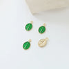 Minimalist Coppercoated Gold Oval Portrait Pendant Jewelry Making Accessories Electroplated