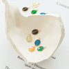 Minimalist Coppercoated Gold Oval Portrait Pendant Jewelry Making Accessories Electroplated