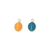 Minimalist Coppercoated Gold Oval Portrait Pendant Jewelry Making Accessories Electroplated