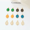 Minimalist Coppercoated Gold Oval Portrait Pendant Jewelry Making Accessories Electroplated