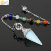 Minimalist Crystal Amethyst Pyramid Spirit Pendulum Pendant Semi Precious Stone Colorful Gem Pendant