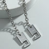 Minimalist Dark Style Hip Hop Pendant Necklace Stainless Steel Geometric Electroplating Ochain