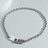 Minimalist Dark Style Hip Hop Pendant Necklace Stainless Steel Geometric Electroplating Ochain
