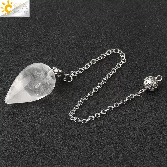 Minimalist Drop Shaped Natural Amethyst Crystal Jewelry Pendant With Independent Packaging Versatile Wholesale Accessory