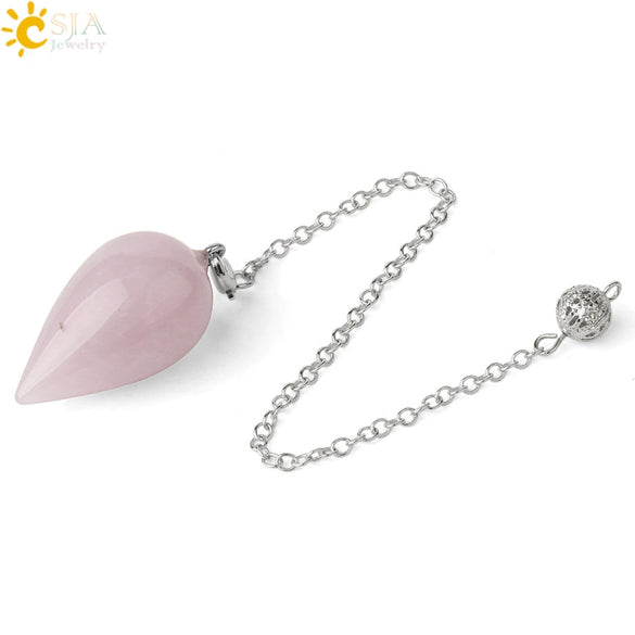 Minimalist Drop Shaped Natural Amethyst Crystal Jewelry Pendant With Independent Packaging Versatile Wholesale Accessory